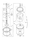 Agitator, basket and tub parts