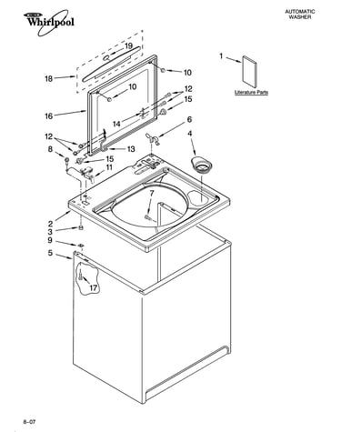 Top and cabinet parts