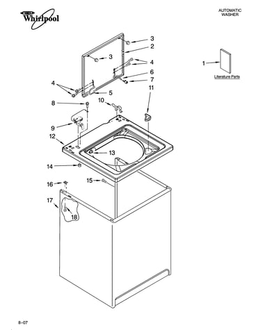 Top and cabinet parts
