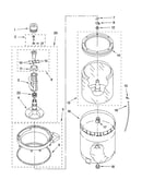Agitator, basket and tub parts