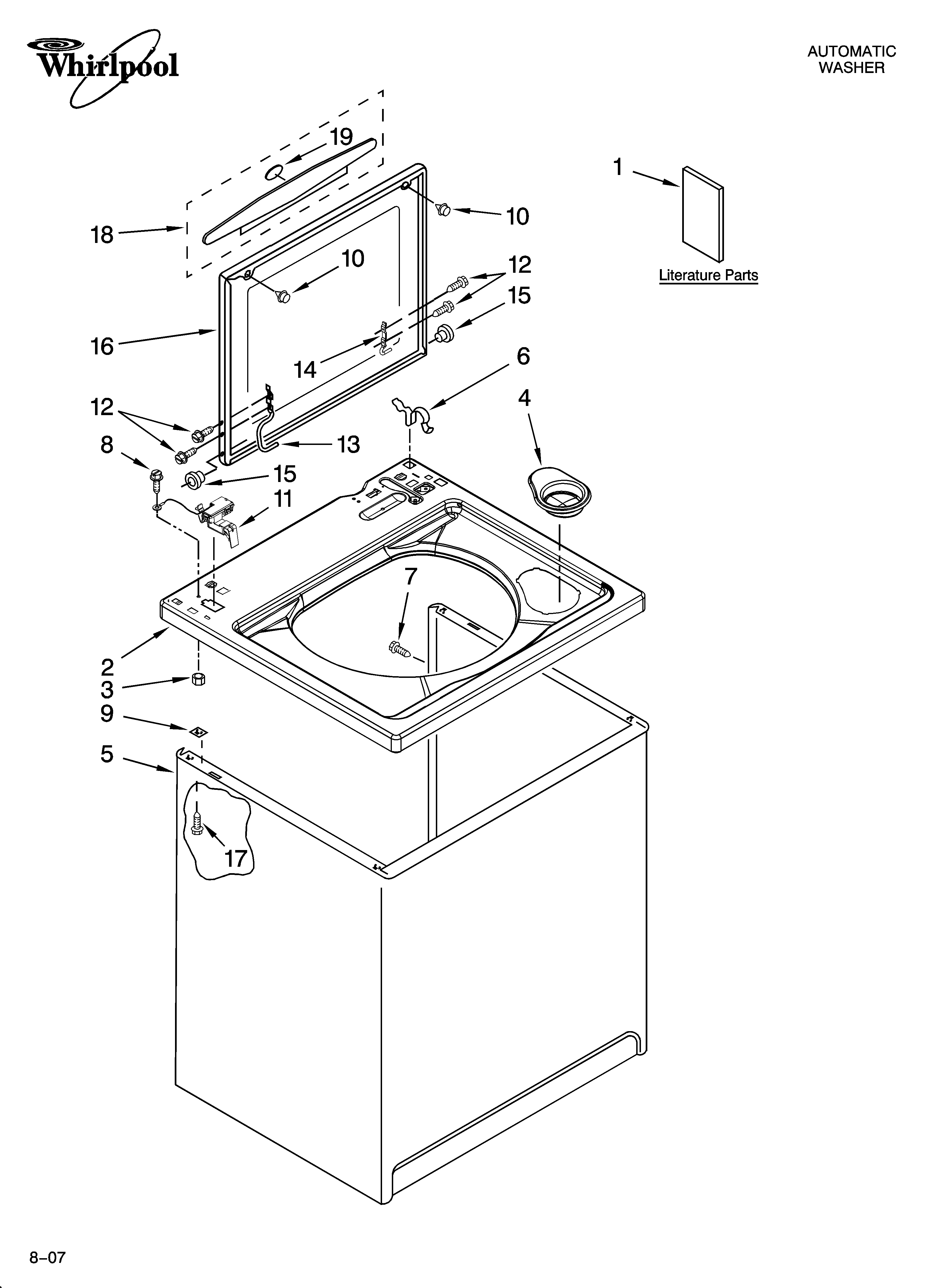 Top and cabinet parts