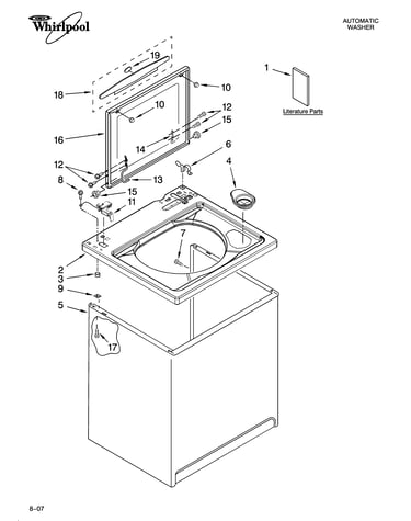 Top and cabinet parts