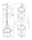 Agitator, basket and tub parts