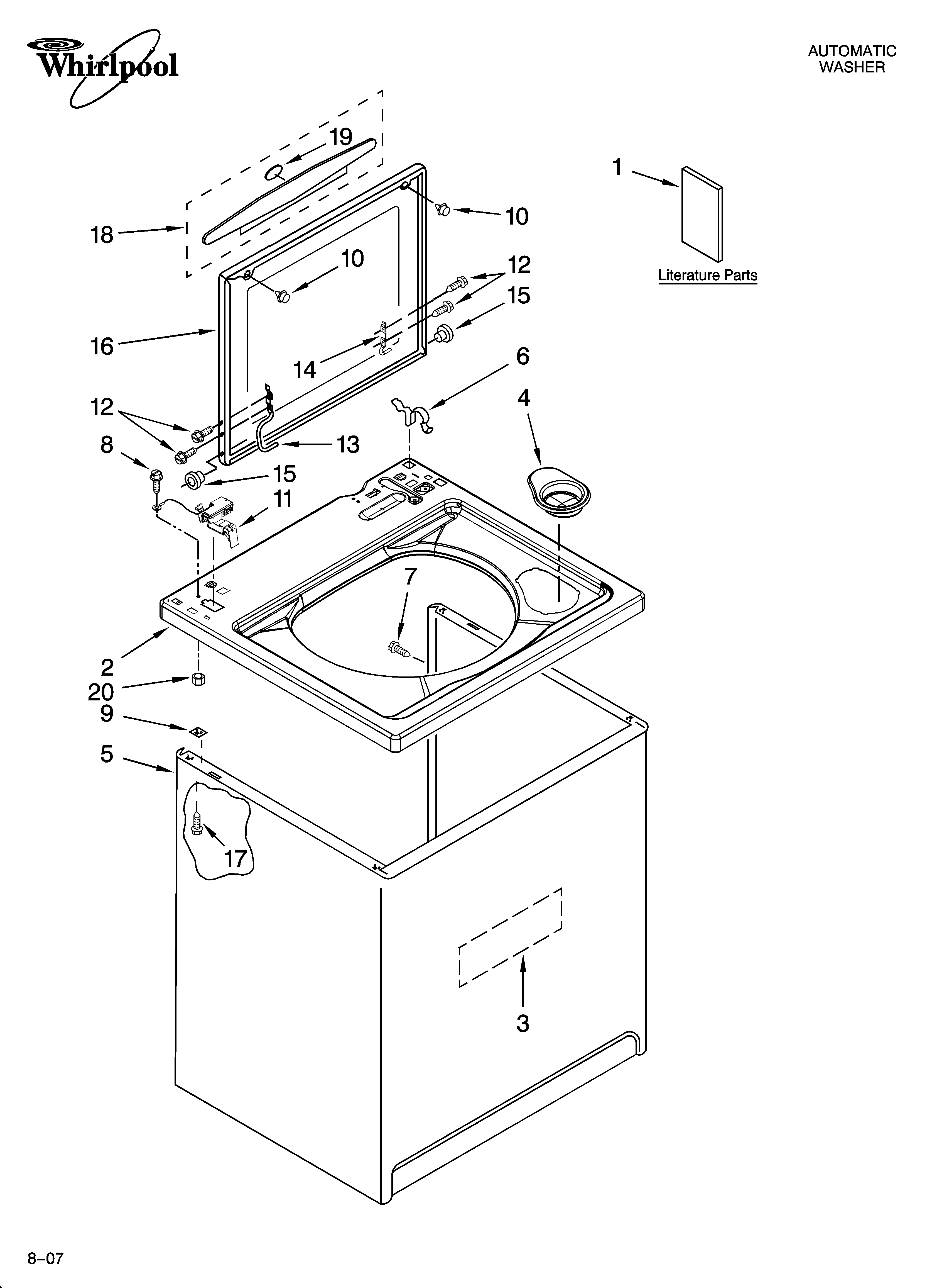 Top and cabinet parts