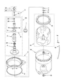 Agitator, basket and tub parts
