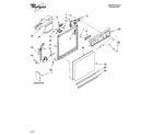 Whirlpool DU895SWPU0 frame and console parts diagram