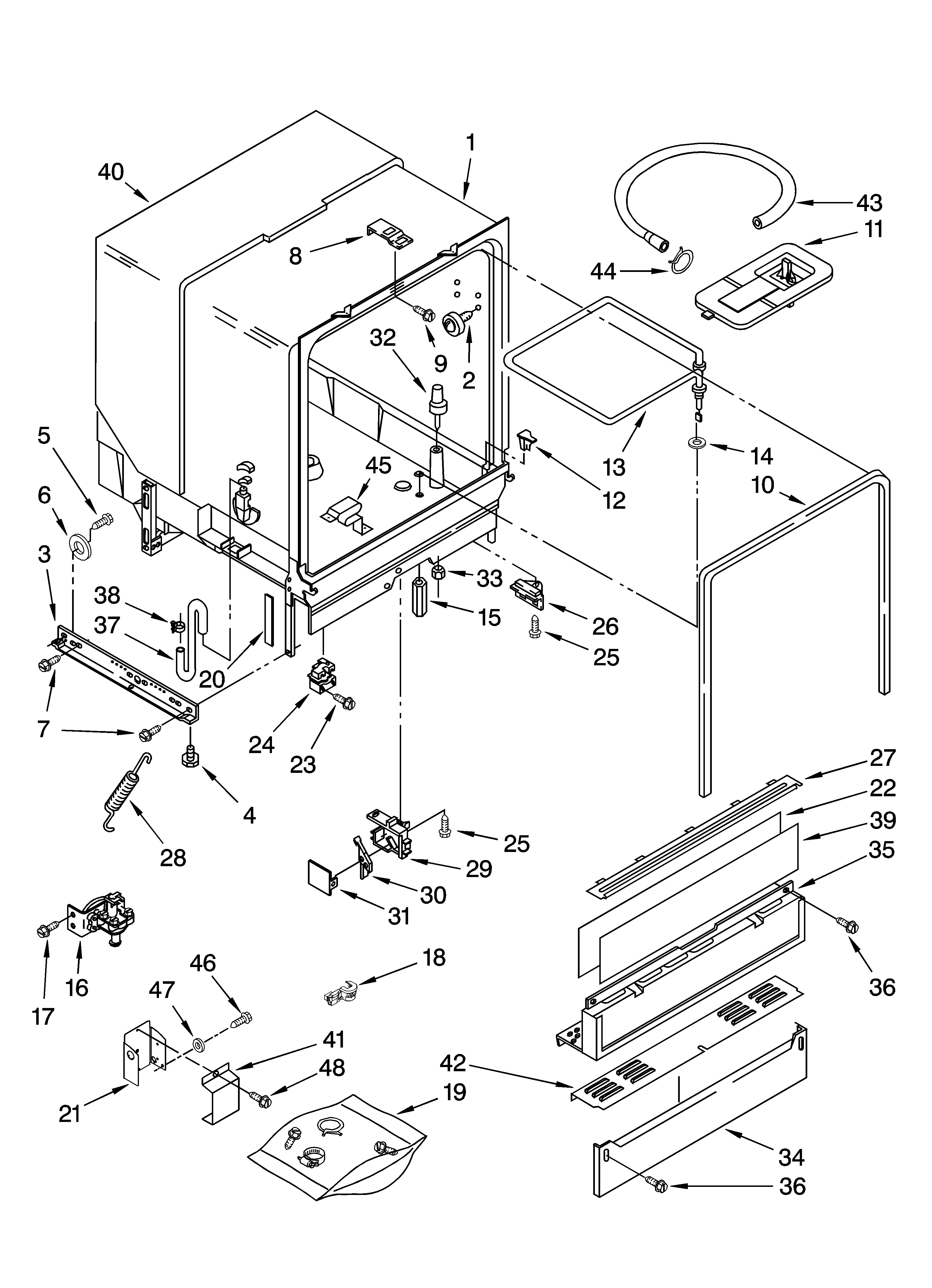 Tub assembly parts
