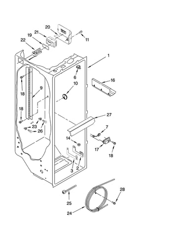 Refrigerator liner parts