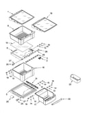 Refrigerator shelf parts