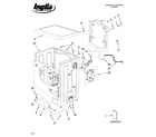 Inglis IFR42001 top and cabinet parts diagram