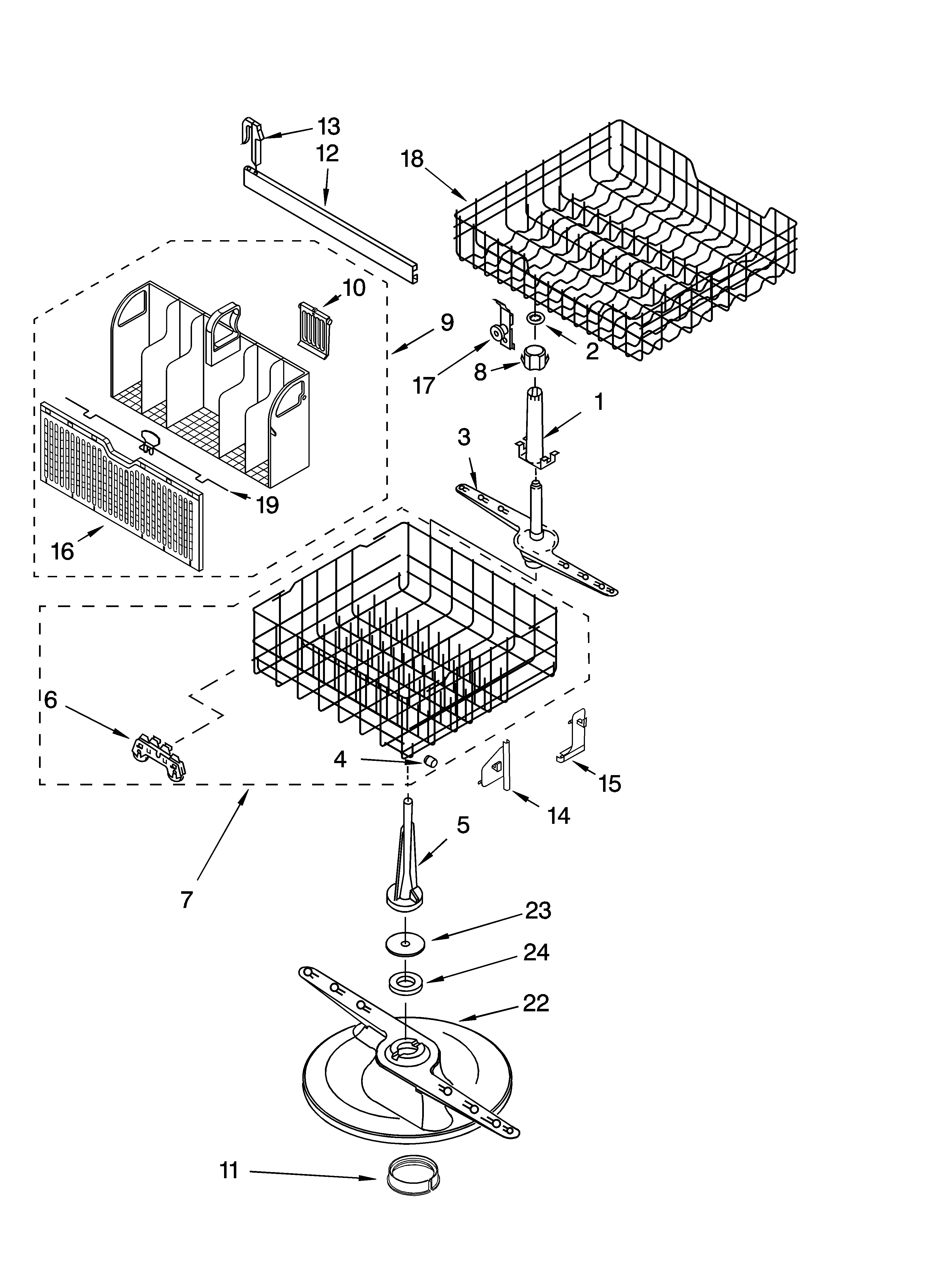 Dishrack parts