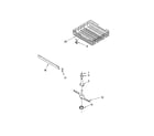 Inglis IMU38760 upper dishrack and water feed parts diagram