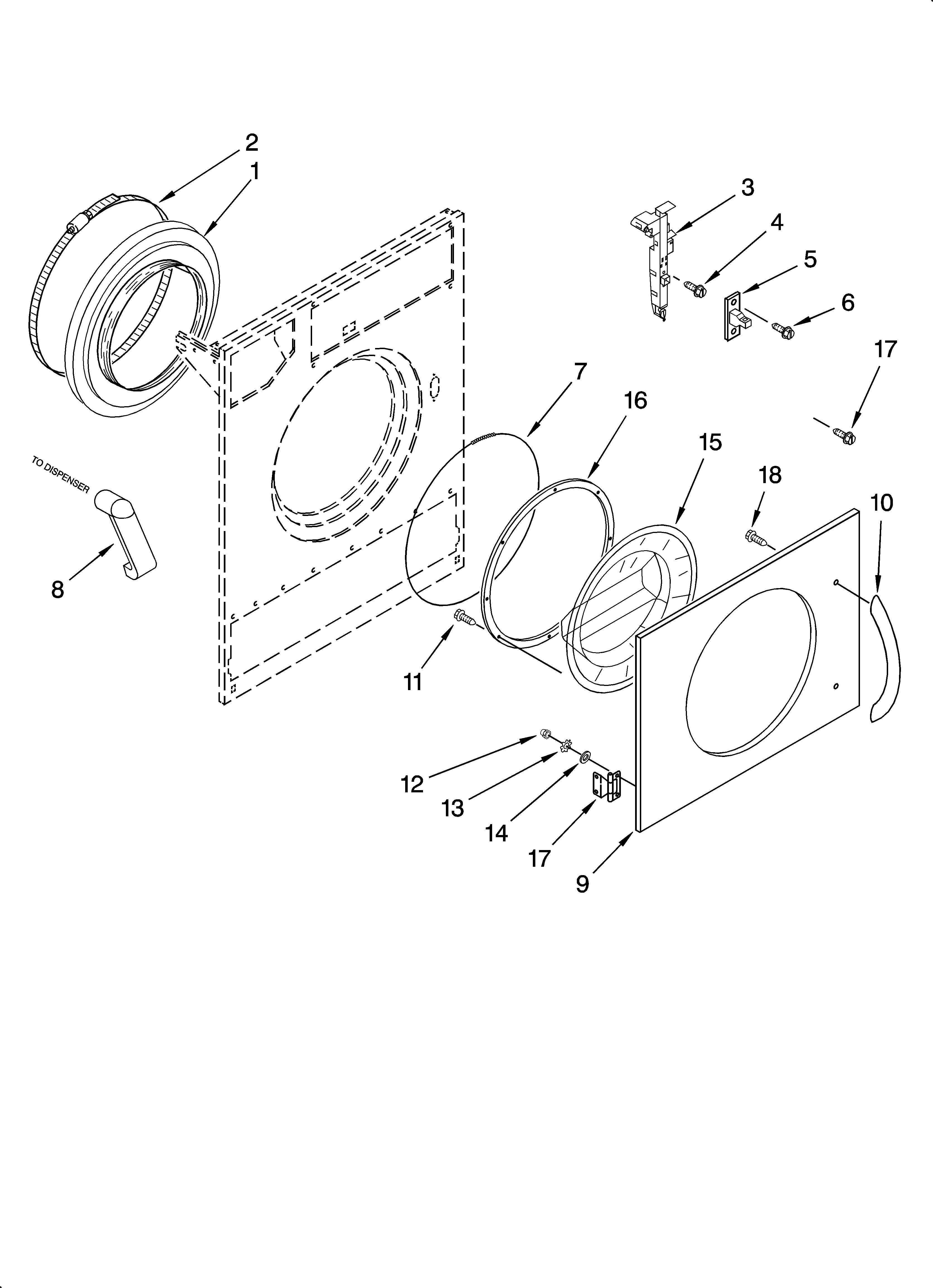 Door and latch parts