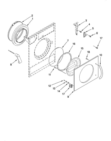 Door and latch parts