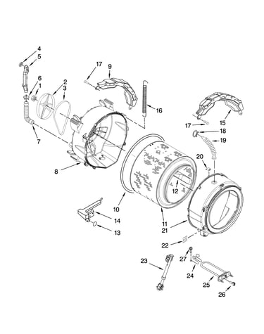 Tub and basket parts