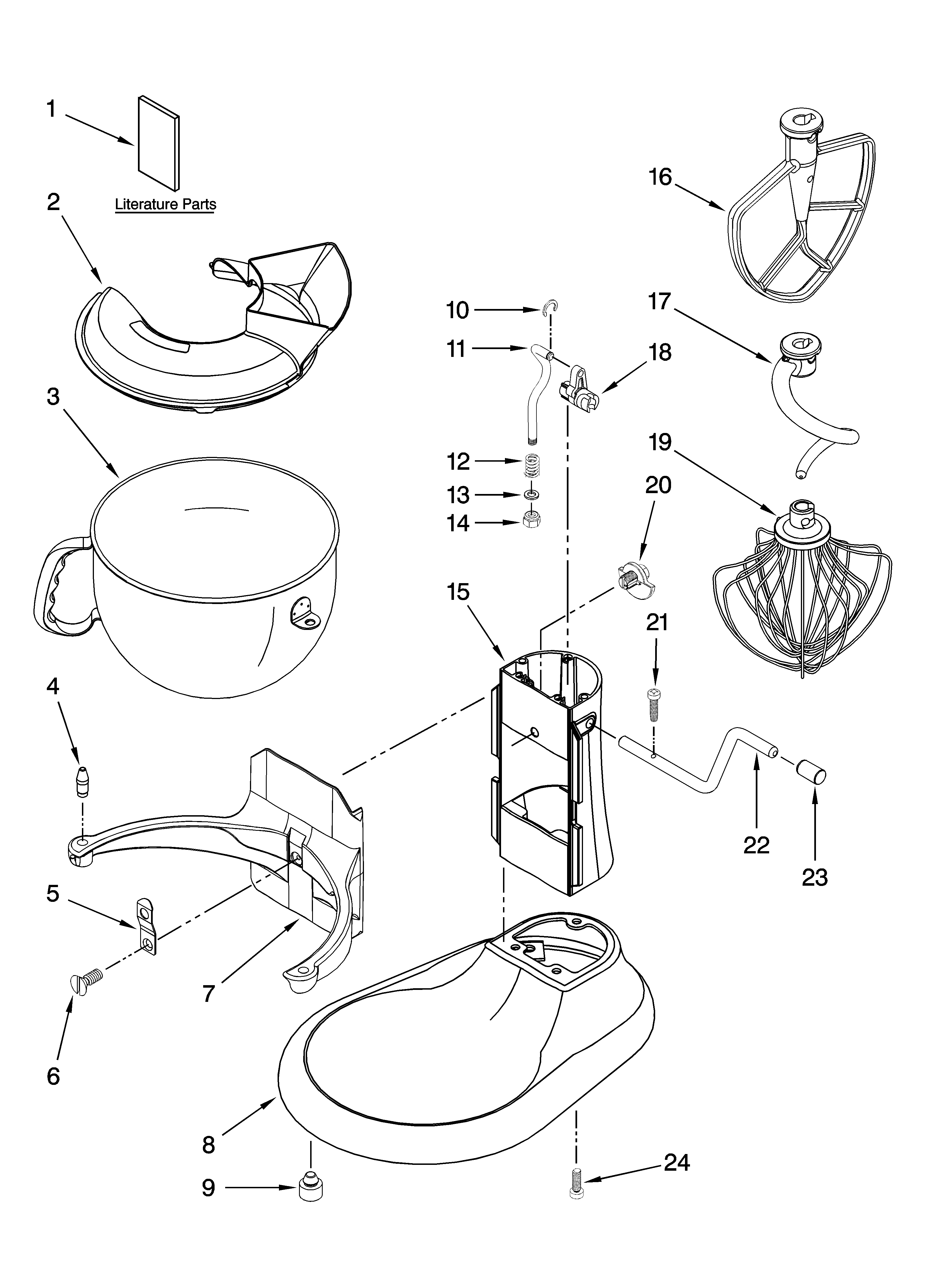 Base and pedestal unit, optional parts