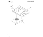Whirlpool RF214LXTS0 cooktop parts diagram