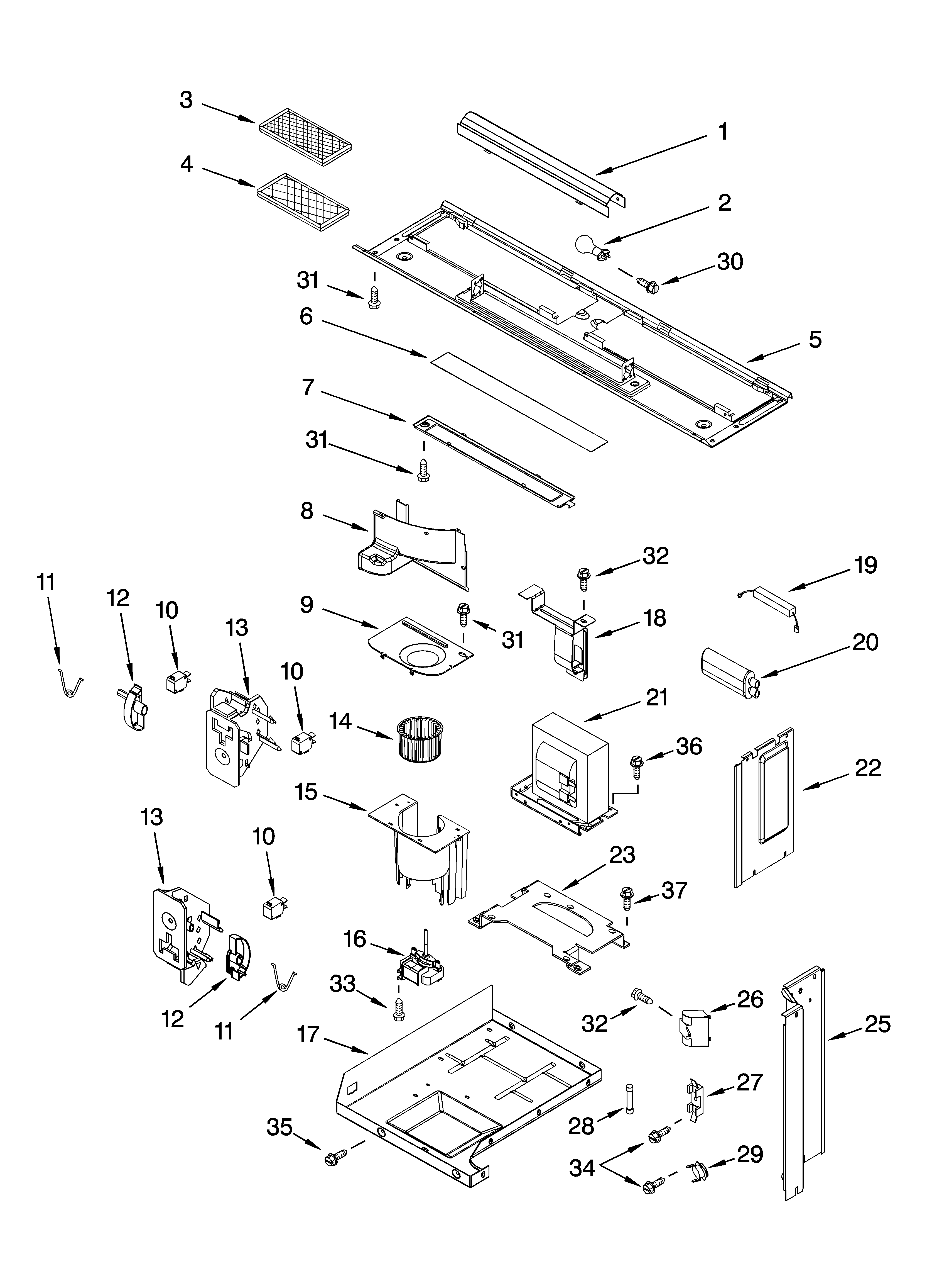 Interior and ventilation parts