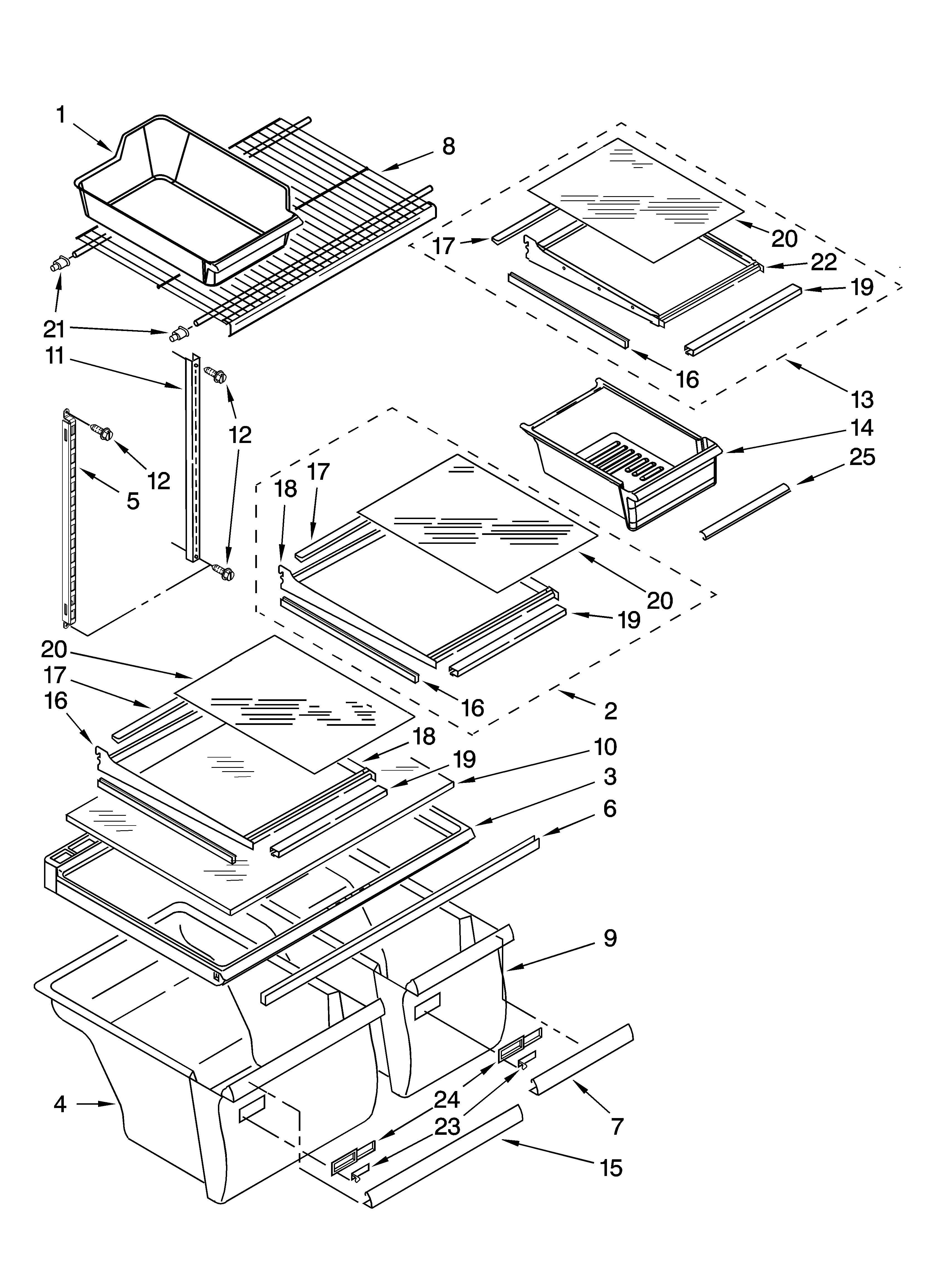 Shelf parts