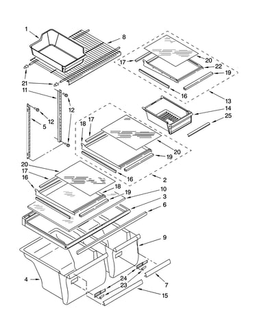 Shelf parts