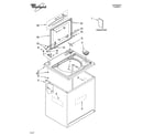 Whirlpool 7MWT97770TW0 top and cabinet parts diagram