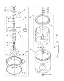Agitator, basket and tub parts