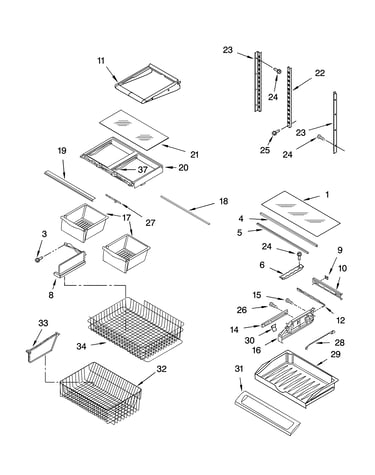 Shelf parts