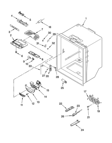 Refrigerator liner parts