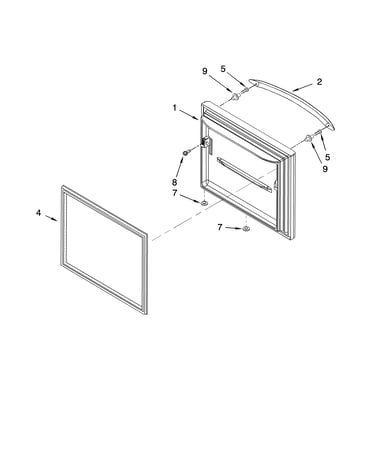 Freezer door parts