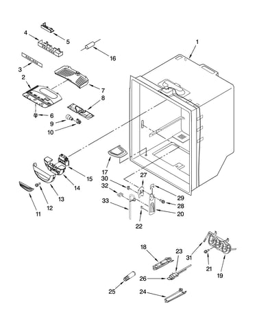 Refrigerator liner parts