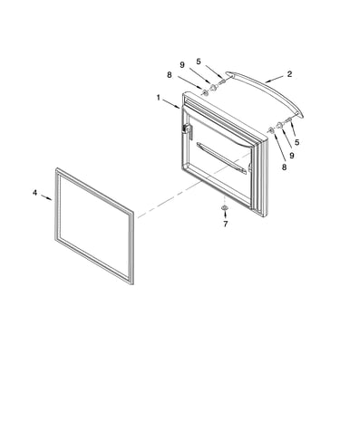 Freezer door parts