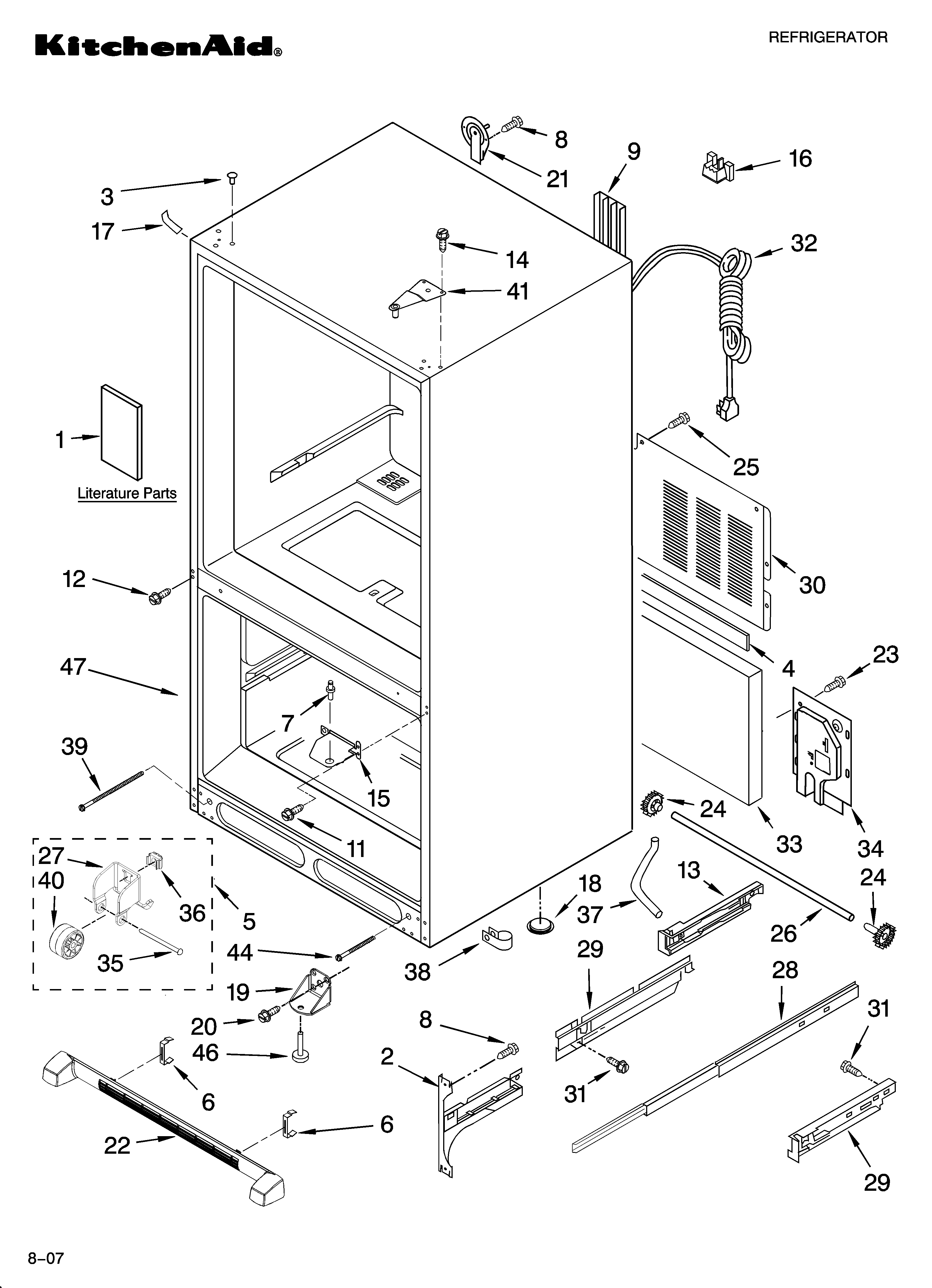Cabinet parts
