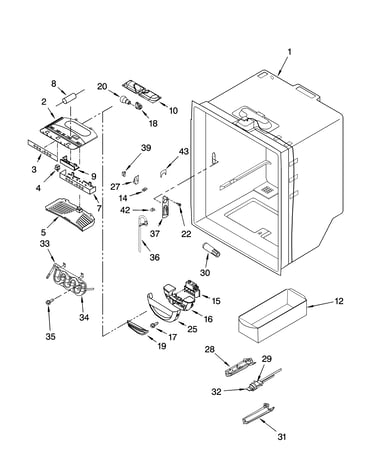 Refrigerator liner parts