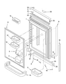 Refrigerator door parts