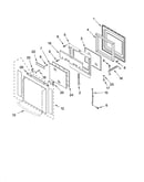 Oven door parts