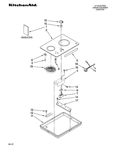 Cooktop parts, optional parts (not included)