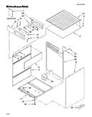 Top, controls and cabinet parts