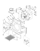 Front/toe panel and burner parts