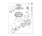 KitchenAid KUDA03CTBL0 pump and motor parts diagram
