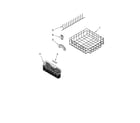 KitchenAid KUDK03CTBL1 lower rack parts, optional parts (not included) diagram