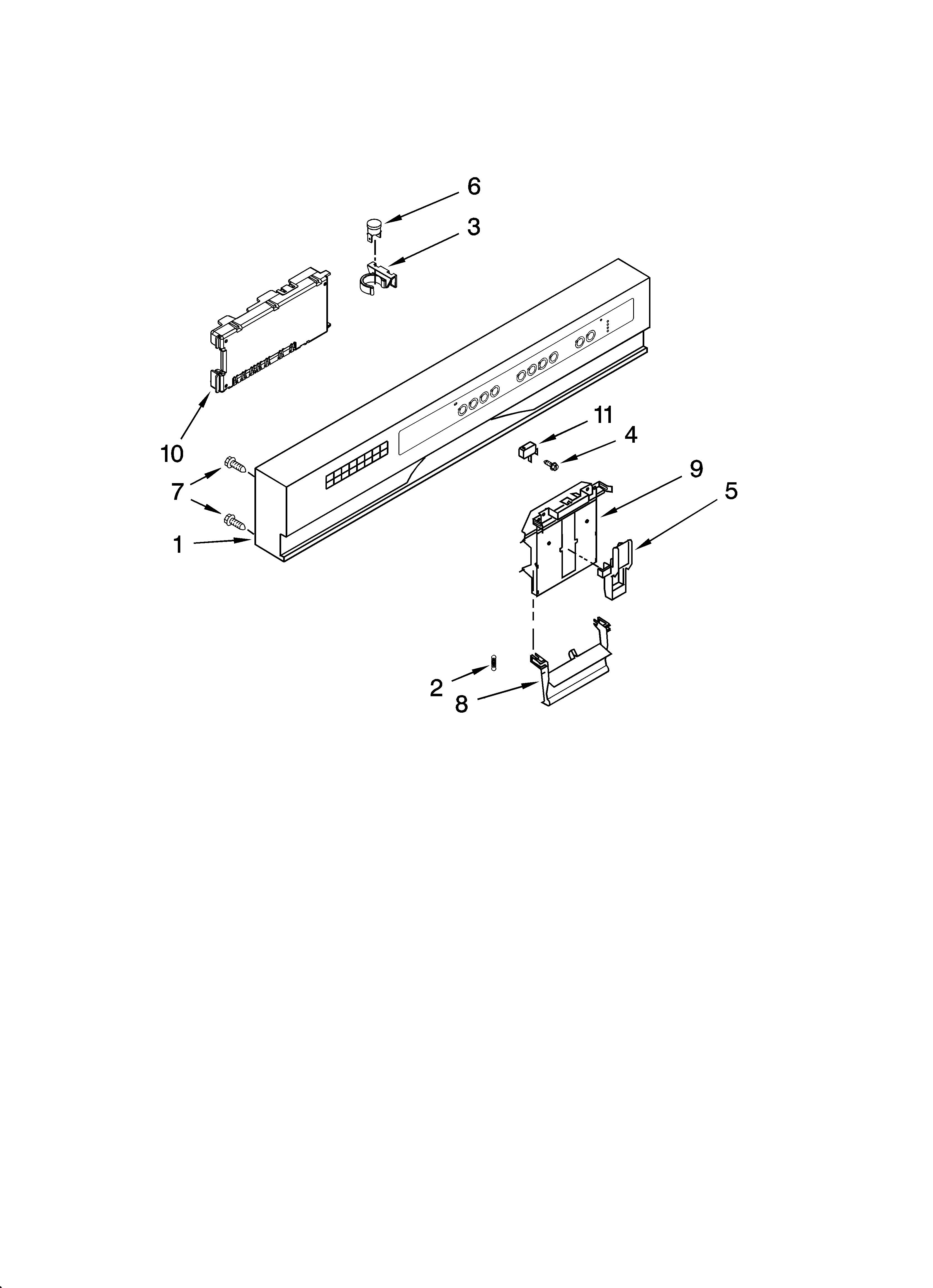 Control panel parts