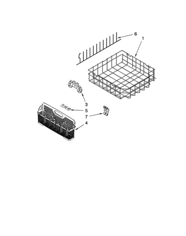 Lower rack parts, optional parts (not included)