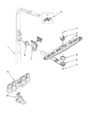 Upper wash and rinse parts