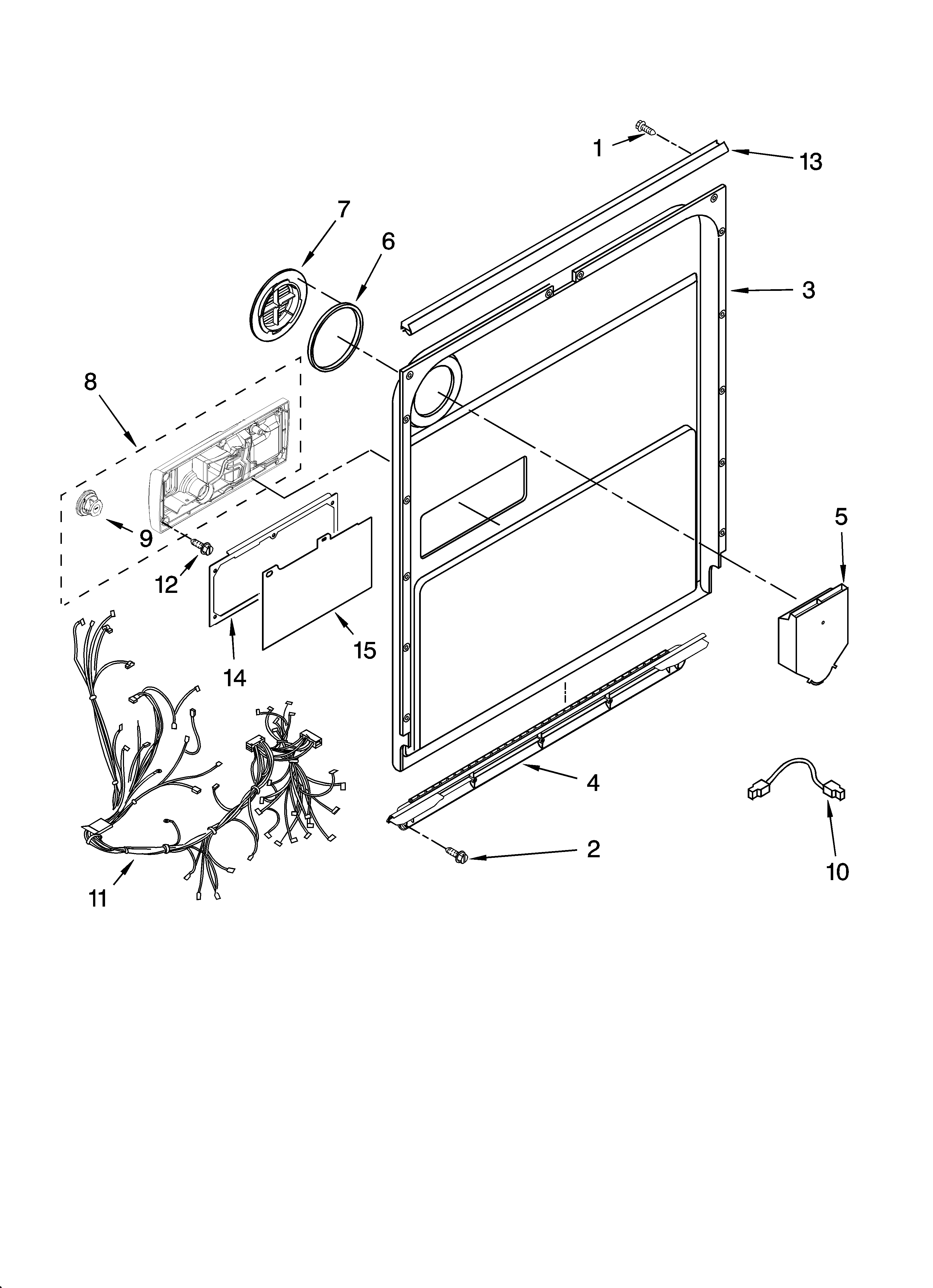 Door and latch parts