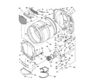 Whirlpool WGD8300SW1 bulkhead parts diagram