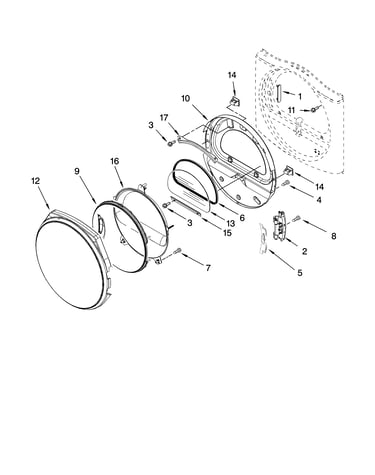 Door parts, optional parts (not included)