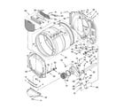Whirlpool WGD8410SW1 bulkhead parts diagram