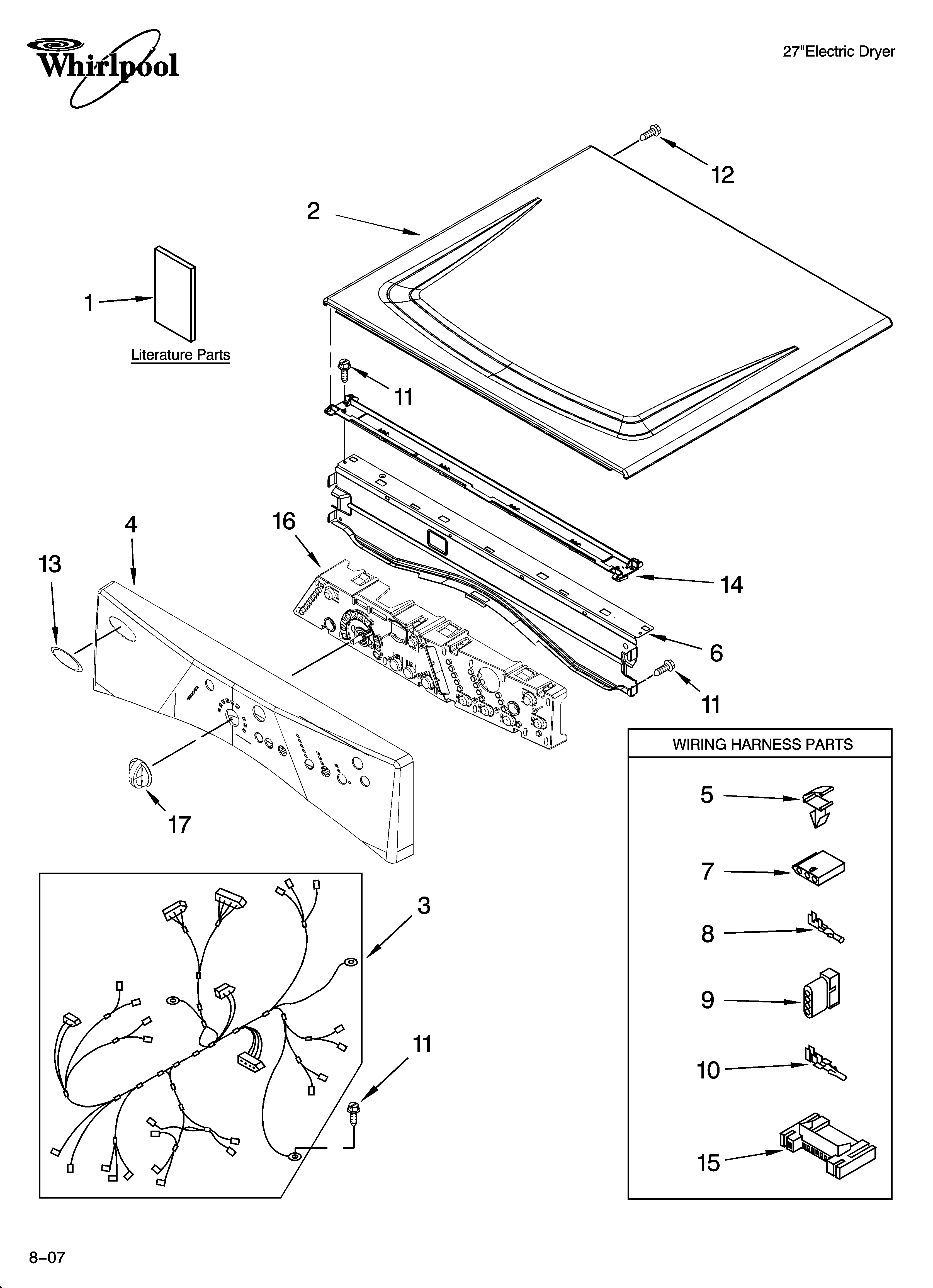 Top and console parts