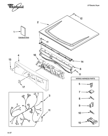 Top and console parts