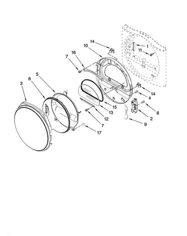 Door parts, optional parts (not included)